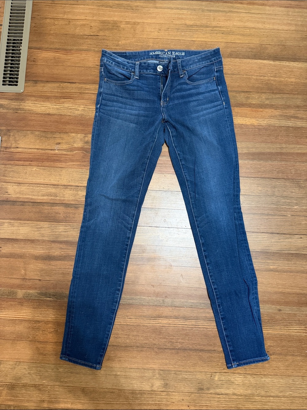 American Eagle Outfitters Blue Skinny Jeggings - Classic Dark Wash